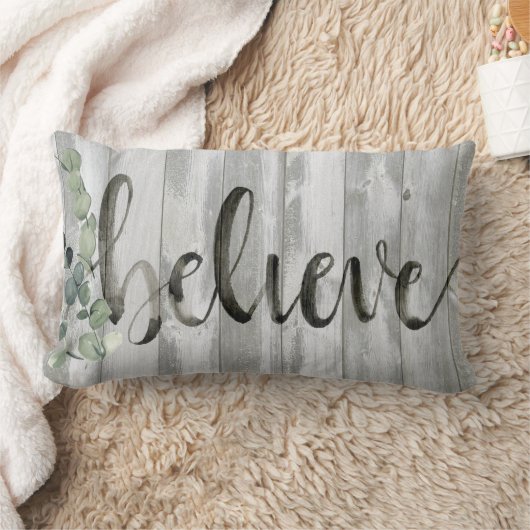 ファームハウスのインスピレーション信じ-  ランバークッション (ブランケット)