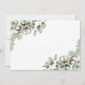 ファームハウスのクリスマスグリーン 4 枚の写真のホリデーカード シーズンカード (裏面)