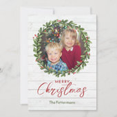 ファームハウスのクリスマスリース シーズンカード (正面)