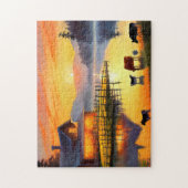 ファームハウスはっきりしたと美しいジグソーパズルインターン ジグソーパズル (縦)