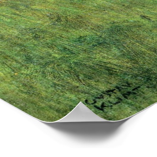 ファームハウスアットカマーバイグスタフクリムト、ヴィンテージアート ポスター (角)