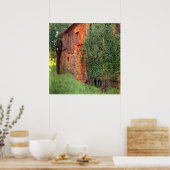 ファームハウスアットカマーバイグスタフクリムト、ヴィンテージアート ポスター (キッチン)