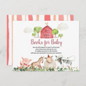 ファームハウスアニマルズ納屋周囲の庭ブックスフォーベビー ポストカード (正面/裏面)