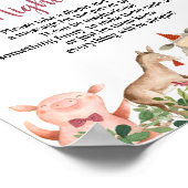 ファームハウスアニマルズ納屋周囲の庭深夜おむつ ポスター (角)