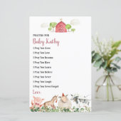 ファームハウスアニマルズ納屋周囲の庭祈りの言葉forベビー (スタンド正面)