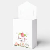 ファームハウスアニマルズ納屋周囲の庭誕生日ベビーシャワー フェイバーボックス (オープン)