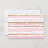 ファームハウスアニマルズ納屋周囲の庭1st誕生日Rsvpカード サンキューカード (裏面)