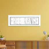 ファームハウスインスパイアフリーレンジキッチンデコール キャンバスプリント (インサイチュ (リビング))