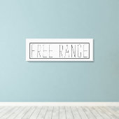 ファームハウスインスパイアフリーレンジキッチンデコール キャンバスプリント (インサイチュ (ウッドフロア))