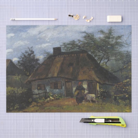 ファームハウスインヌエネンバイヴィンセントヴァンゴッホ 薄葉紙 (クラフト)