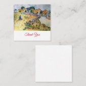 ファームハウスインプロヴァンススタイルのバンゴッホ ノートカード (正面/裏面)