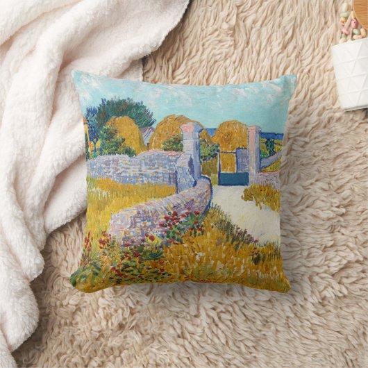 ファームハウスインプロヴァンスヴァンゴッホ クッション (ブランケット)