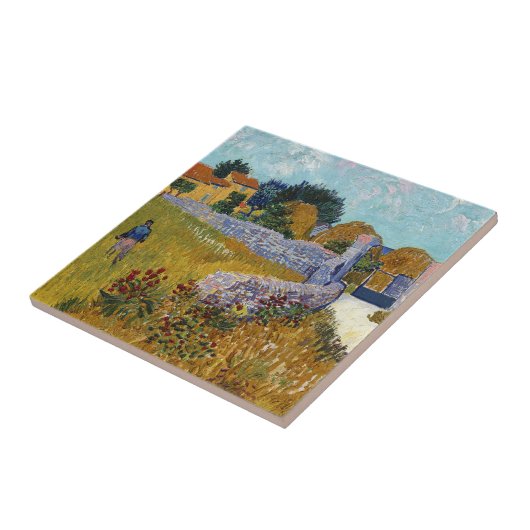 ファームハウスインプロヴァンス(1888年)バイヴィンセントヴァンゴッホ タイル (側面)