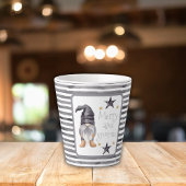 ファームハウスウィンターウォーターカラー格言forクリスマス カフェラテマグ