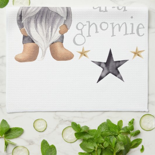 ファームハウスウィンターウォーターカラー格言forクリスマス キッチンタオル (折り畳み)