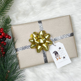 ファームハウスウィンターウォーターカラー格言forクリスマス ギフトタグ