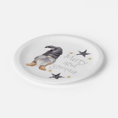 ファームハウスウィンターウォーターカラー格言forクリスマス ペーパープレート (アングル)