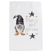 ファームハウスウィンターウォーターカラー格言forクリスマス ミディアムペーパーバッグ (正面)