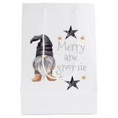 ファームハウスウィンターウォーターカラー格言forクリスマス ミディアムペーパーバッグ (裏面)