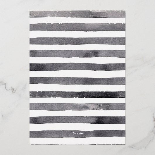 ファームハウスウィンターウォーターカラー格言forクリスマス 箔シーズンカード (裏面)