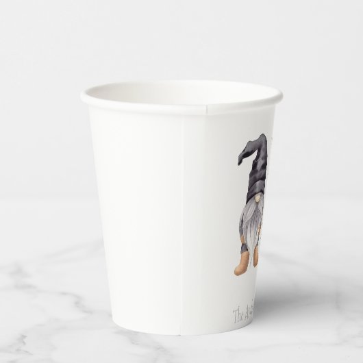 ファームハウスウィンターウォーターカラー格言forクリスマス 紙コップ (右)