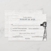 ファームハウスウィンドミルリプライ招待状 招待状 (正面/裏面)