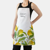 ファームハウスウォーターカラーイエローパーソナライズされたモン エプロン (インサイチュ)