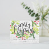 ファームハウスウォーターカラーウィンターベリーリース シーズンポストカード (スタンド正面)