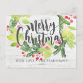 ファームハウスウォーターカラーウィンターベリーリース シーズンポストカード (正面)