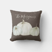 ファームハウスウォーターカラーパンプキントリオ クッション (正面)