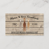 ファームハウスウッドア素朴ルパカ 名刺 (正面)