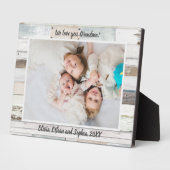 ファームハウスウッドパーソナライズされた名フォトプラーク フォトプラーク (側面)