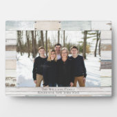 ファームハウスウッドパーソナライズされた名フォトプラーク フォトプラーク (正面)