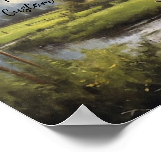 ファームハウスエステティックパスチュアカスタマイズ可能引用文 ポスター (角)