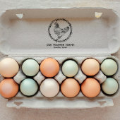 ファームハウスエッグカートンスタンプ ラバースタンプ