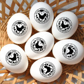 ファームハウスエッグズファミリーファーム素朴ラウンドチキン ラバースタンプ