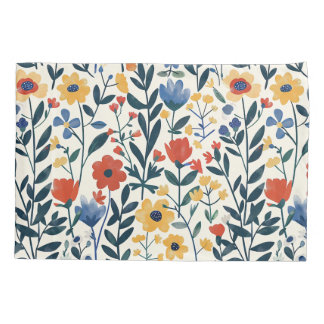 ファームハウスエレガンスお洒落フローラパッチワークシャム 枕カバー