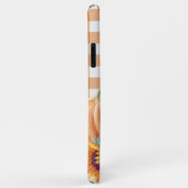 ファームハウスオレンジバッファローチェックパンプキンサンフラワー Case-Mate iPhoneケース (裏面/右)