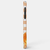 ファームハウスオレンジバッファローチェックパンプキンサンフラワー Case-Mate iPhoneケース (裏面/左)