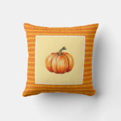 ファームハウスオレンジパンプキンコージー秋アクセント クッション (裏面)