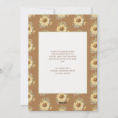 ファームハウスオータム秋フローラハッピーサンクスギビング シーズンカード (裏面)