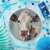 ファームハウスカウズ絵画紙プレートとボウル ペーパープレート (パーティー)