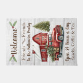 ファームハウスカントリーウィンターウェルカムパントリー ドアマット (正面)