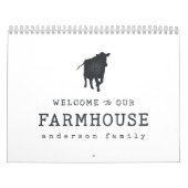 ファームハウスカントリーカウトへようこそ素朴 カレンダー (カバー)