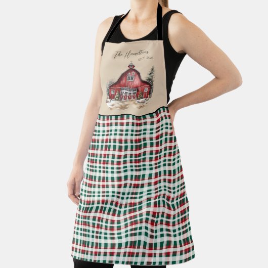 ファームハウスカントリークリスマスカスタム エプロン (インサイチュ)