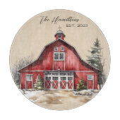 ファームハウスカントリークリスマスカスタム カッティングボード (正面)