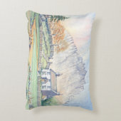 ファームハウスカントリーコテージランドスケープ枕 アクセントクッション (裏面(縦))