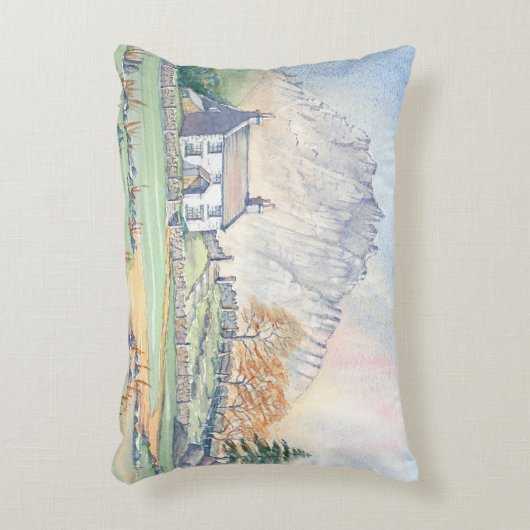 ファームハウスカントリーコテージランドスケープ枕 アクセントクッション (正面(垂直))