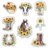 ファームハウスカントリーサンフラワーコレクション シール (正面)