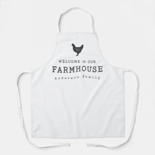 ファームハウスカントリーチキンへようこそ素朴 エプロン
